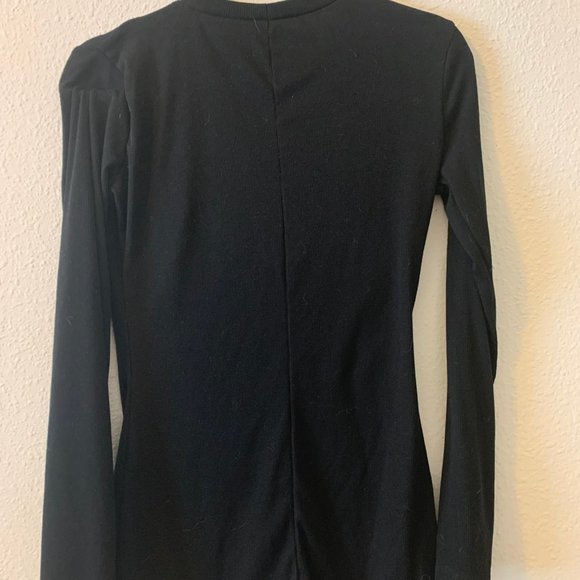 Onesie cute black PJ outfit. - Picture 2 of 3